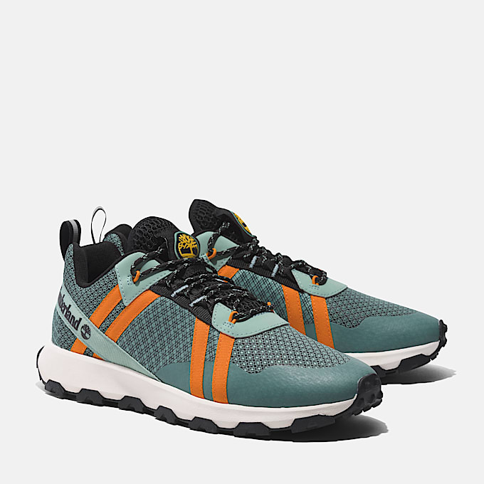 Sneaker Bassa Stringata Winsor Trail da Uomo in verde chiaro