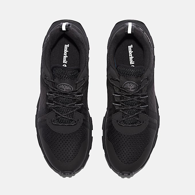 Zapatillas de caña baja con cordones Winsor Trail para hombre en negro