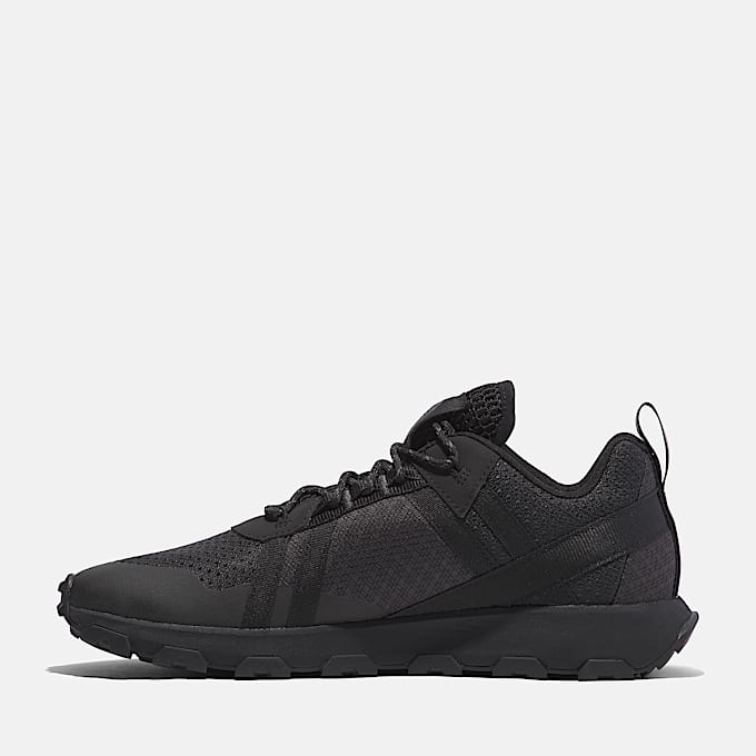 Zapatillas de caña baja con cordones Winsor Trail para hombre en negro