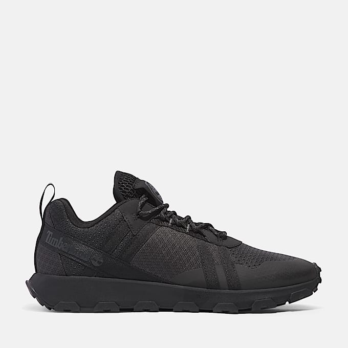 Winsor Trail Low Lace-Up Trainer for Men in Black - 1
