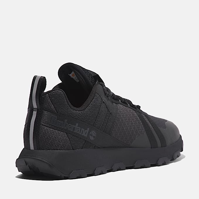 Zapatillas de caña baja con cordones Winsor Trail para hombre en negro