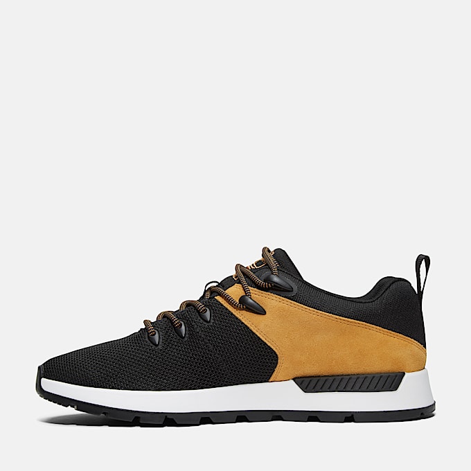 Sprint Trekker Lage Vetersneaker voor heren in zwart/geel