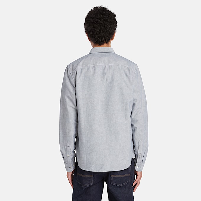Chemise oxford pour homme en bleu foncé