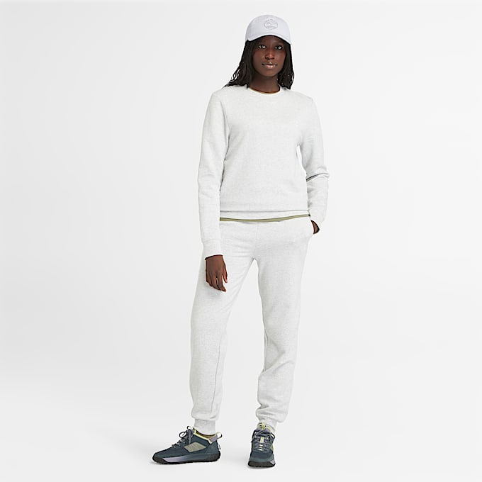 Exeter River Brushed Back Jogger Pant for Women in Light Grey