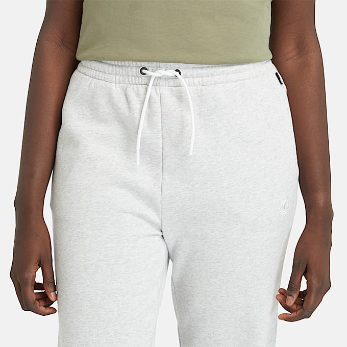 Exeter River Brushed Back Jogger Pant for Women in Light Grey