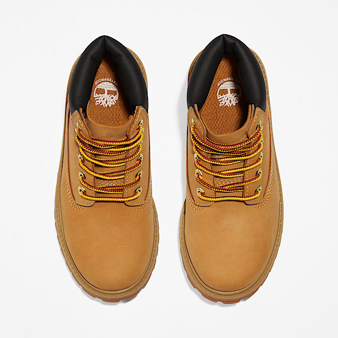 Timberland® Premium 6-Inch Waterdichte Boot voor kids in geel