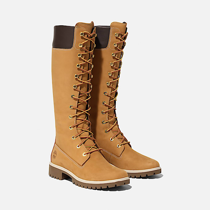 14-inch Boot imperméable à lacets Timberland® Premium pour femme en jaune