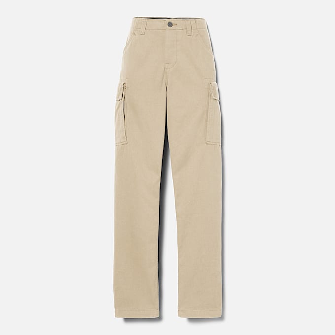 Pantaloni Cargo in Twill Brookline da Uomo in beige
