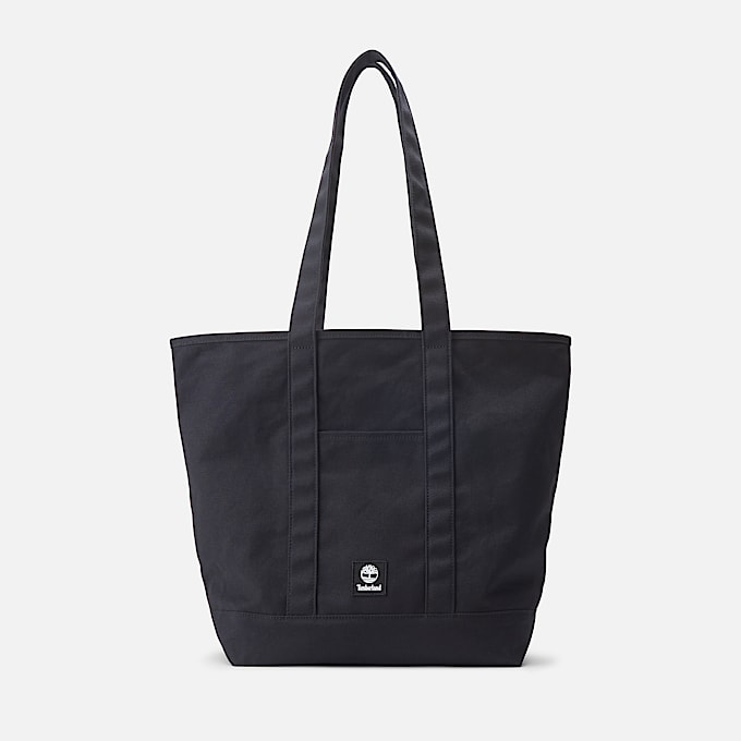 Einfache Tragetasche aus Canvas in Schwarz - 1