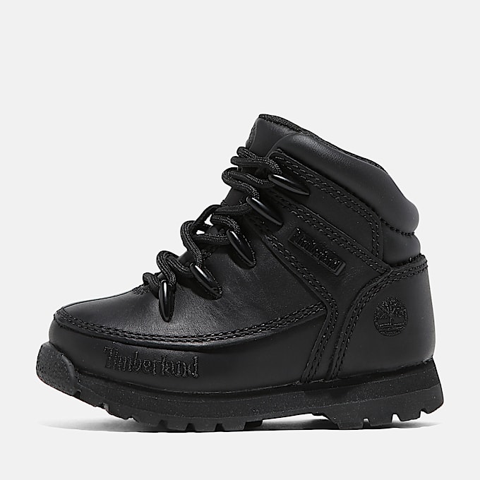Euro Sprint Mid Lace-Up Boot for Toddler in Black