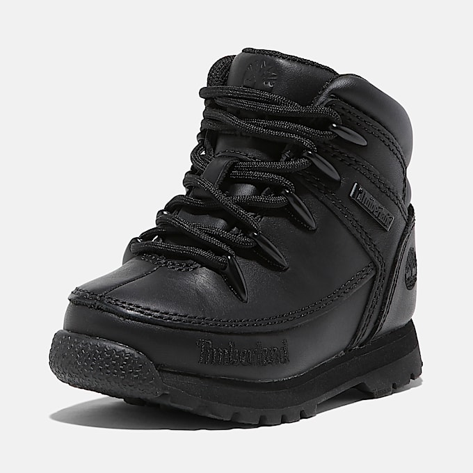 Euro Sprint Mid Lace-Up Boot for Toddler in Black