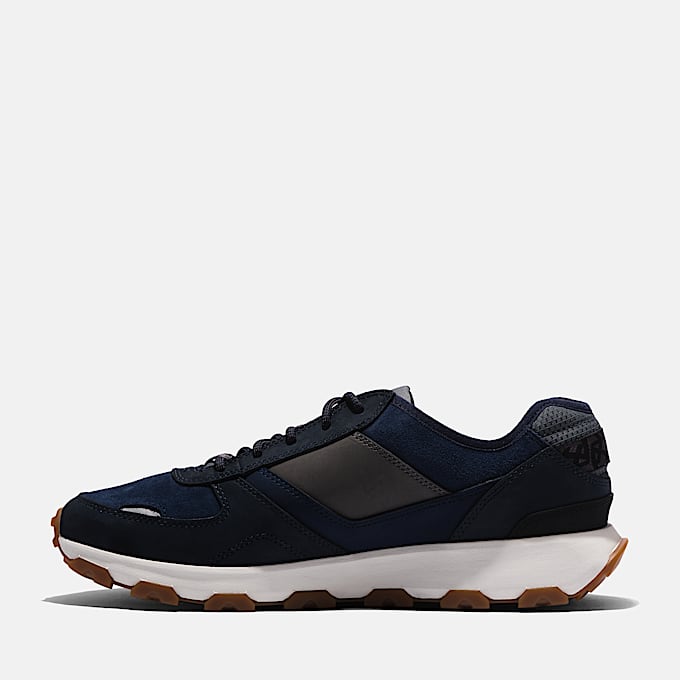 Winsor Park Low Lace Up Trainer for Men in Dark Blue