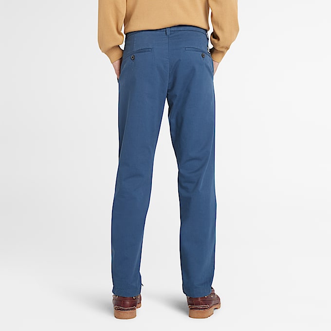 Claremont Twill Chino Trouser for Men in Blue