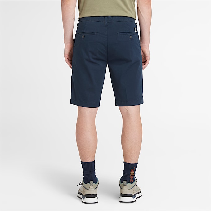 Shorts Chino in Twill Claremont da Uomo in blu scuro