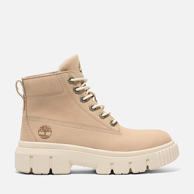 Greyfield Mid Boot zum Schnüren für Damen in Hellbeige