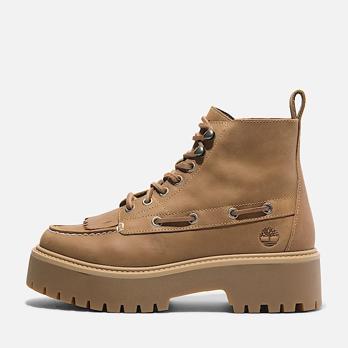 Stone Street Platform Kiltie Boot for Women in Yellow