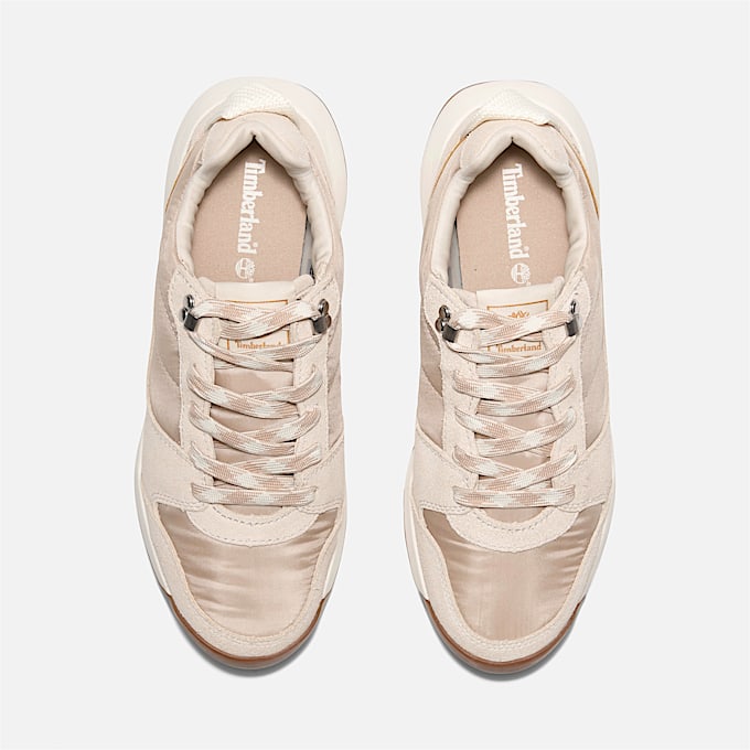 Sneaker Bassa Stringata Retro Swift da Donna in beige