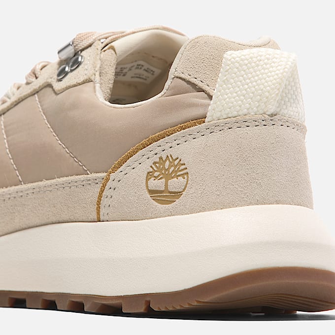Sneaker Bassa Stringata Retro Swift da Donna in beige