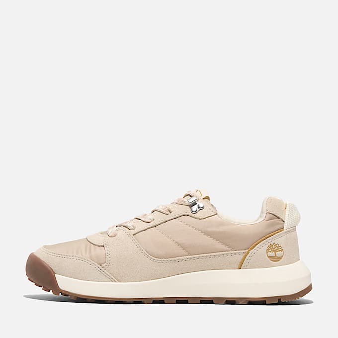 Sneaker Bassa Stringata Retro Swift da Donna in beige
