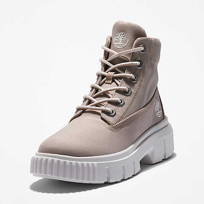 Stivale Stringato Greyfield Mid da Donna in beige