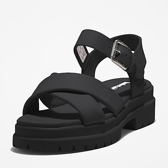 London Vibe Sandale mit Fersenriemen für Damen in Schwarz