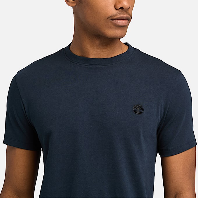 Dunstan River T-shirt met korte mouwen voor heren in Donkerblauw