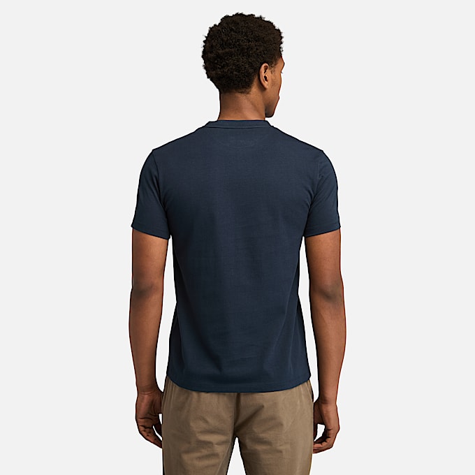 Dunstan River T-shirt met korte mouwen voor heren in Donkerblauw