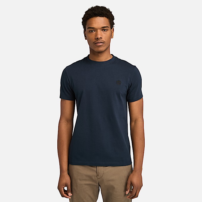 Dunstan River T-shirt voor heren in marineblauw - 1