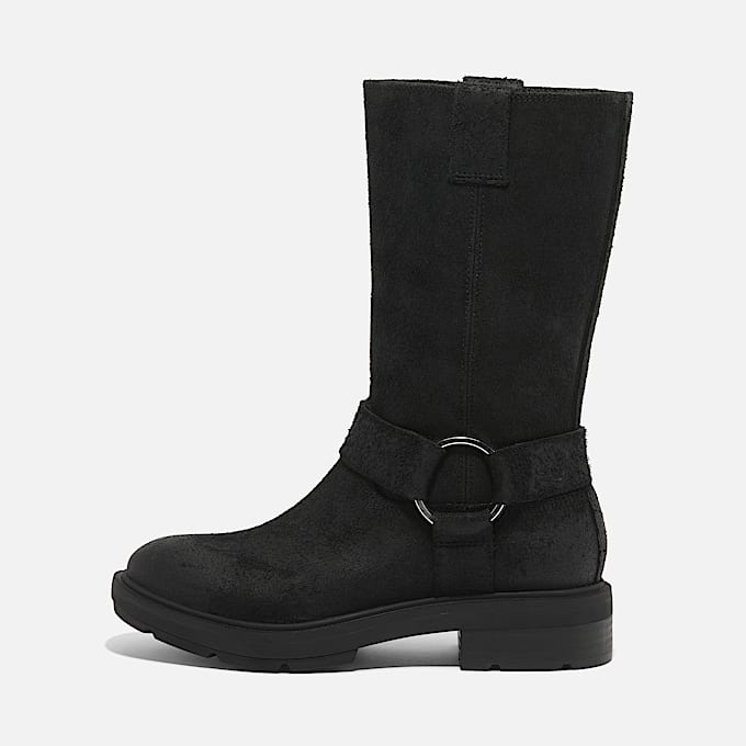 Bota de Cano Alto Pull On Brimfield para Mulher em preto