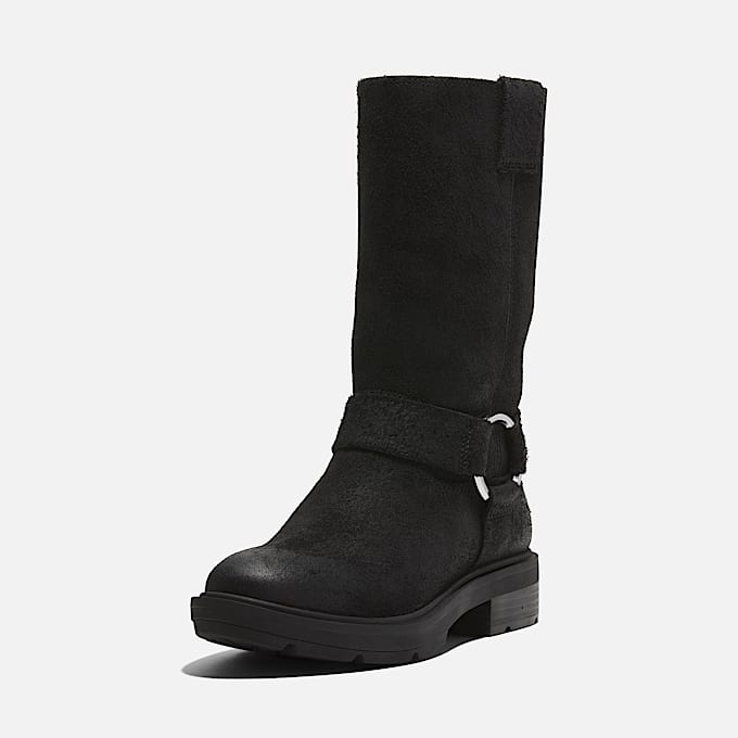 Bota de Cano Alto Pull On Brimfield para Mulher em preto