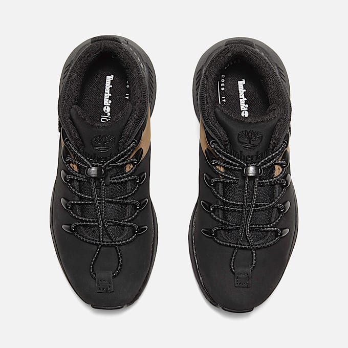 Sprint Trekker Mid Bungee Trainer for Youth in Black/Yellow