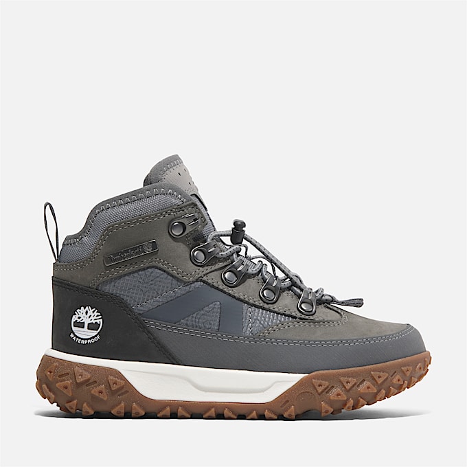 Scarpa Hiker Impermeabile con Cordino Elastico Greenstride™ Motion 6 Mid da Bambino (dal 35,5 al 40) in grigio - 1