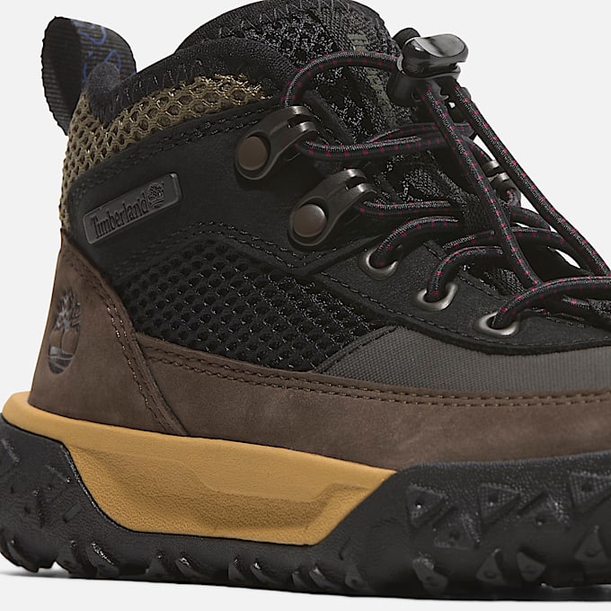 Halbhoher GreenStride™ Motion 6 Sneaker für Kinder in Schwarz/Braun