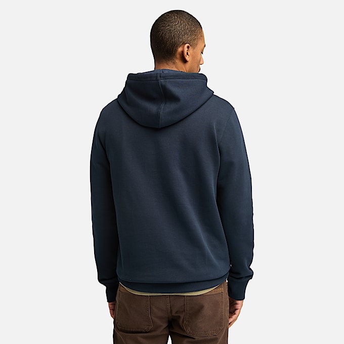 Kennebec River Hoodie mit Baum-Logo für Herren in Dunkelblau
