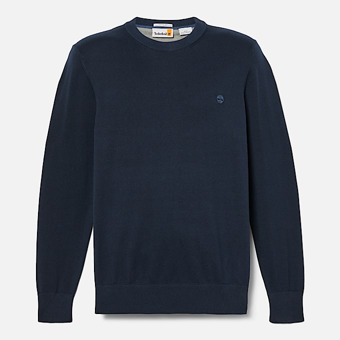 Maglione in Cotone Williams River da Uomo in blu scuro