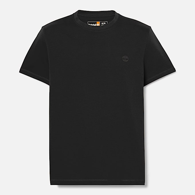 Dunstan River T-shirt met korte mouwen voor heren in Zwart