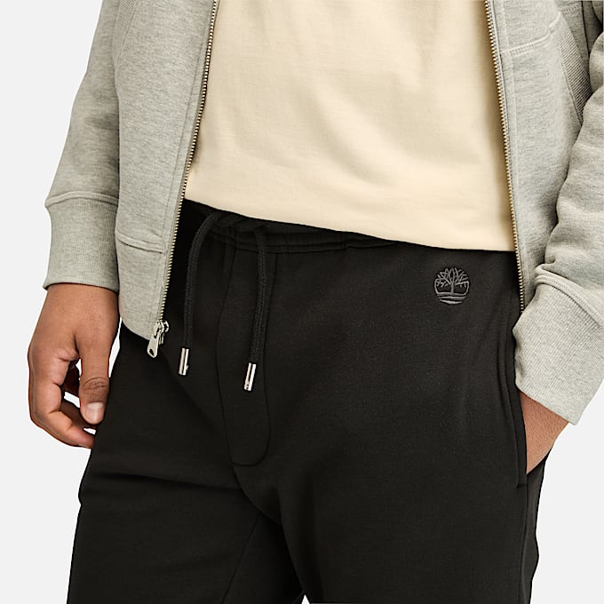 Exeter River Brushed Back Jogger for Men in Black