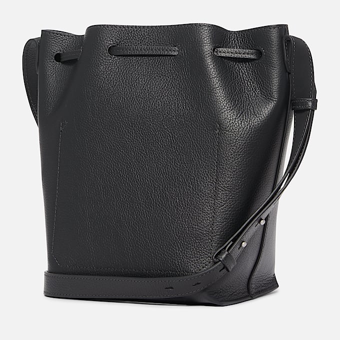 Borsa a Secchiello in Pelle Tuckerman da Donna in colore nero