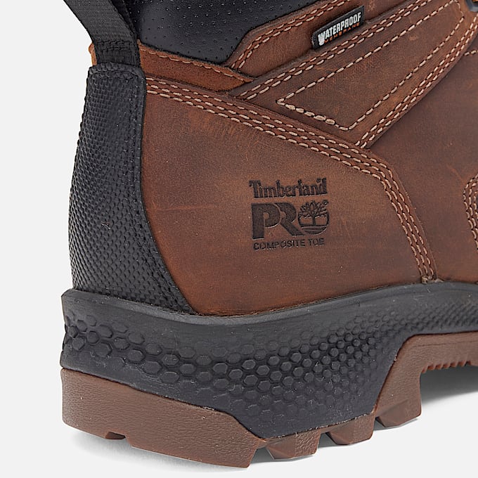 6-inch Boot à embout de sécurité composite Timberland PRO® TiTAN® pour homme en marron