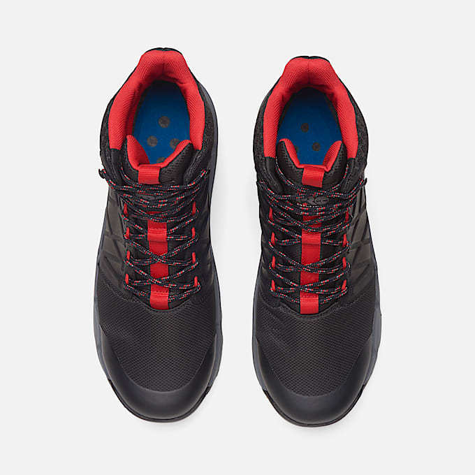 6-inch Boot de travail imperméable à embout en composite Timberland PRO® Morphix pour homme en noir/rouge