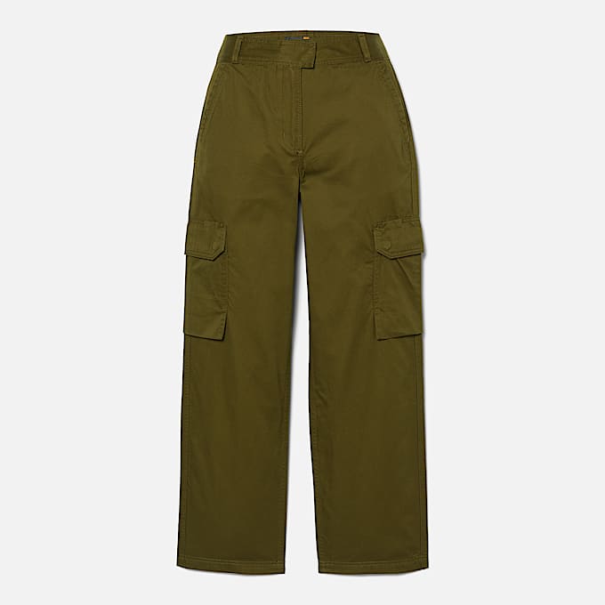 Utility-Cargohose für Damen in Grün