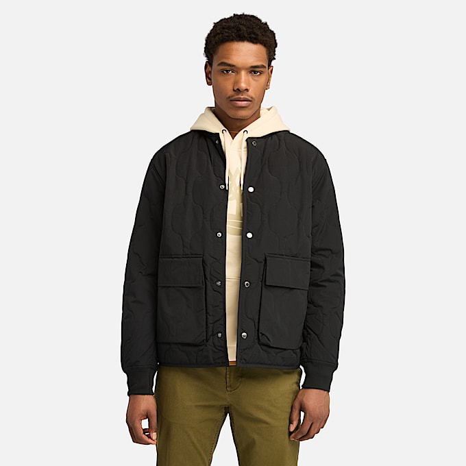 Quilted Jacket for Men in Black - 1