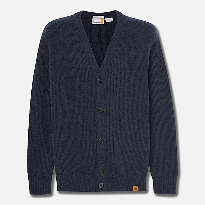 All Gender Phillips Brook Cardigan mit Raglanärmeln in Dunkelblau