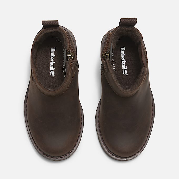 Courma Kid Chelsea Boot voor peuters en kleuters in donkerbruin