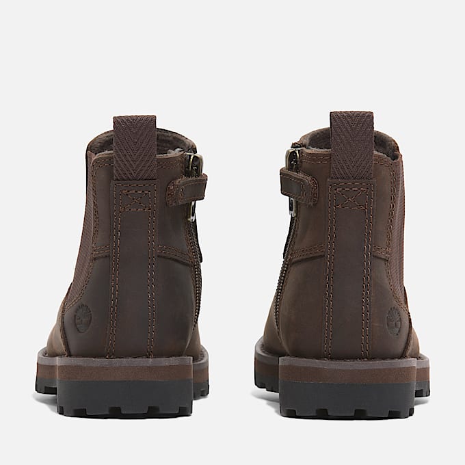 Courma Kid Chelsea Boot voor peuters en kleuters in donkerbruin