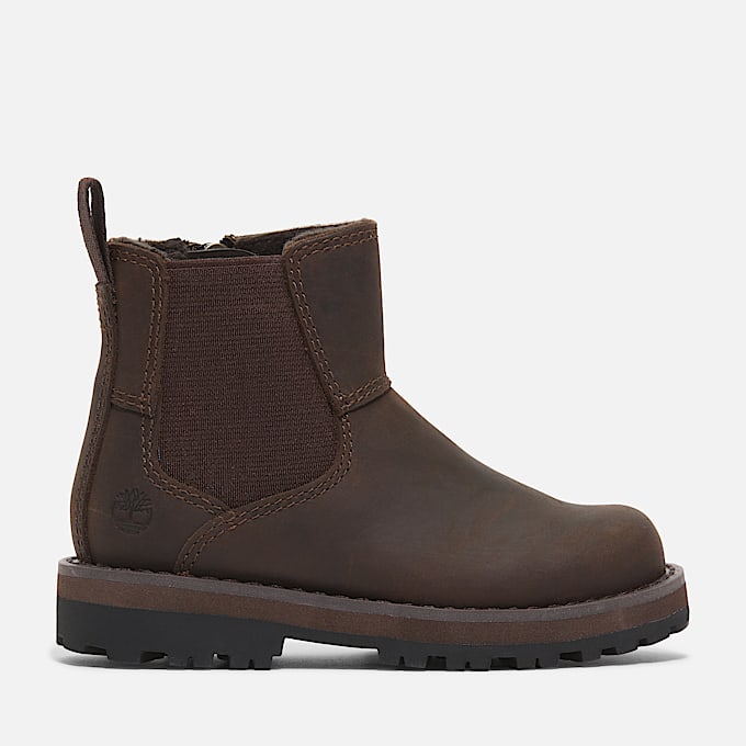Courma Kid Chelsea Boot voor peuters en kleuters in donkerbruin - 1