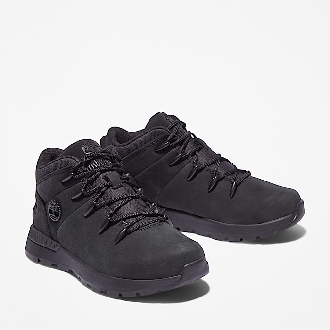 Halbhoher Sprint Trekker Sneaker für Kinder in Schwarz
