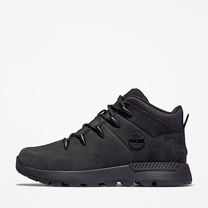 Halbhoher Sprint Trekker Sneaker für Kinder in Schwarz