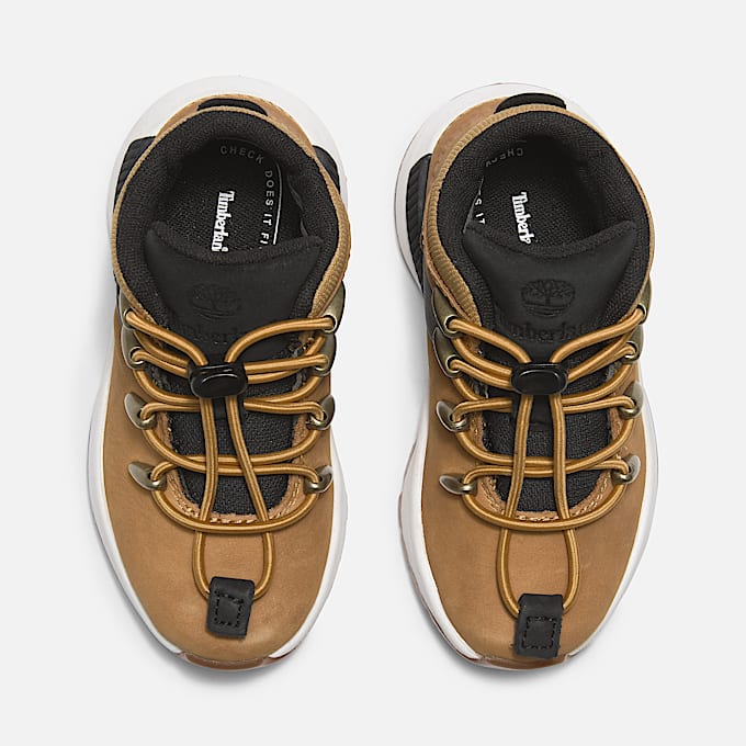 Halbhoher Sprint Trekker Sneaker für Kinder in Gelb/Schwarz