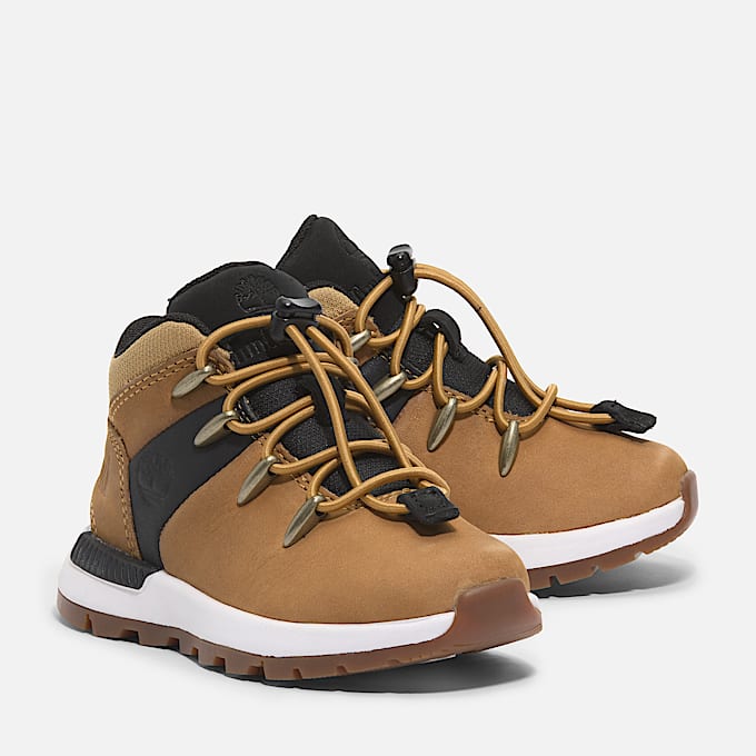 Halbhoher Sprint Trekker Sneaker für Kinder in Gelb/Schwarz